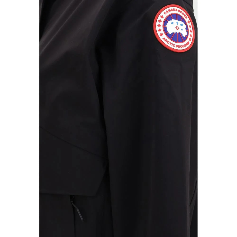 Canada Goose Black Recycled Polyamide Rain Coat - L