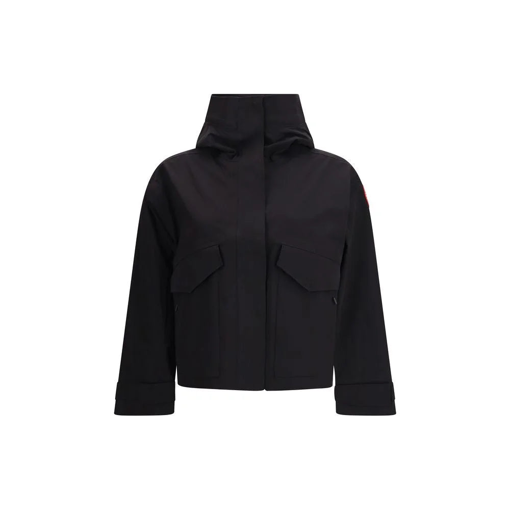 Canada Goose Black Recycled Polyamide Rain Coat - L