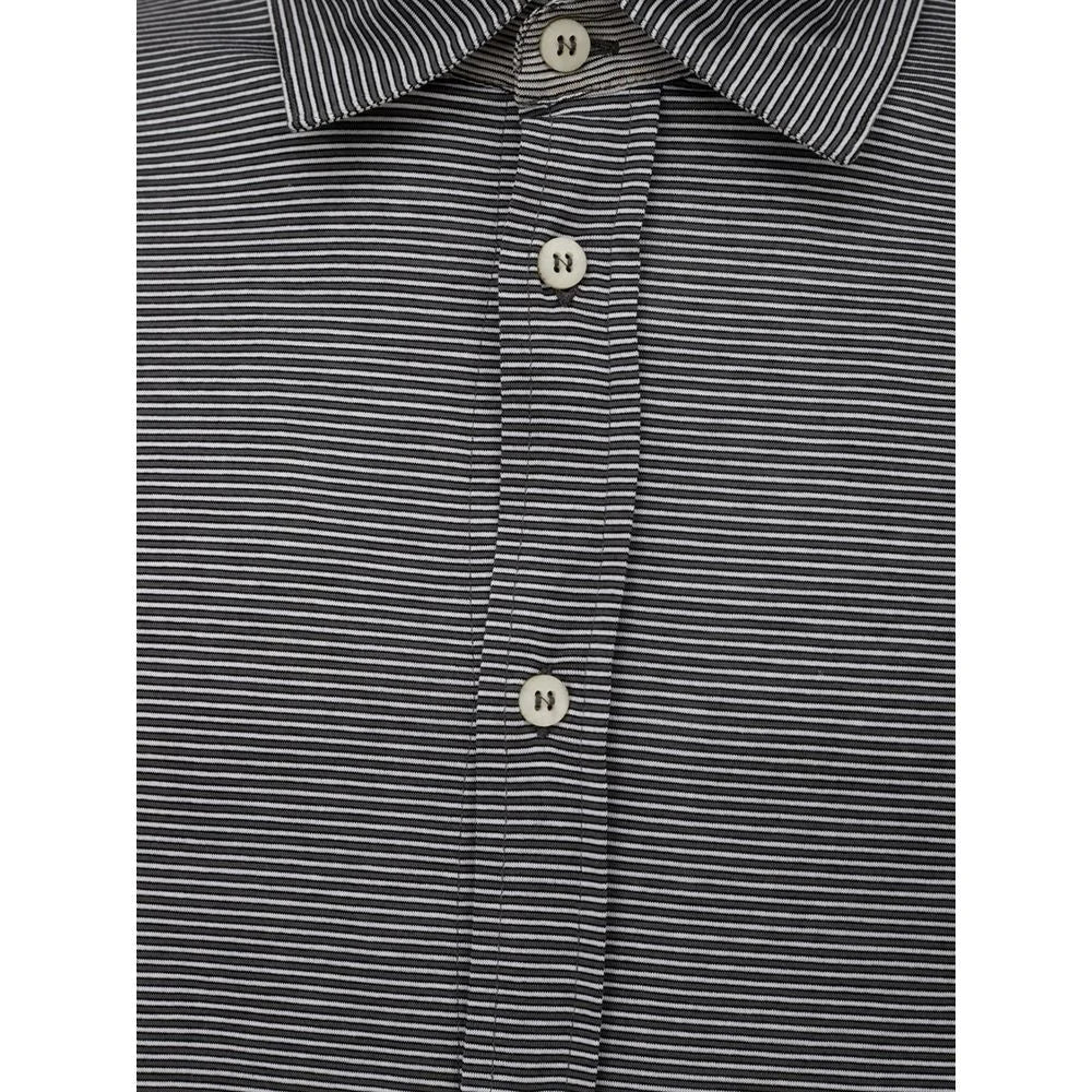 Canali Bicolor Cotton Shirt - IT50 | L