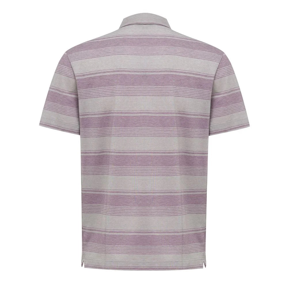 Canali Gray Cotton Polo Shirt - IT50 | L - Polos