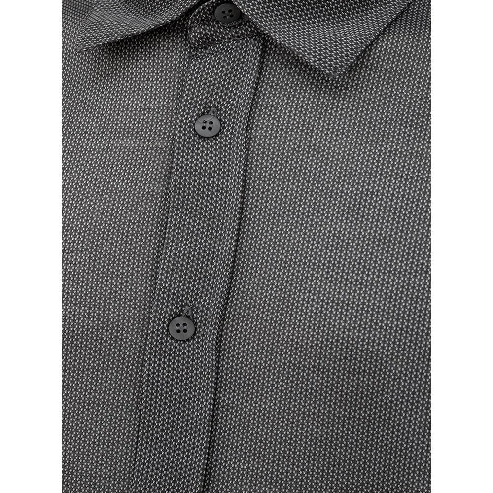 Canali Gray Cotton Shirt - IT50 | L