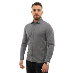 Canali Gray Cotton Shirt - IT50 | L