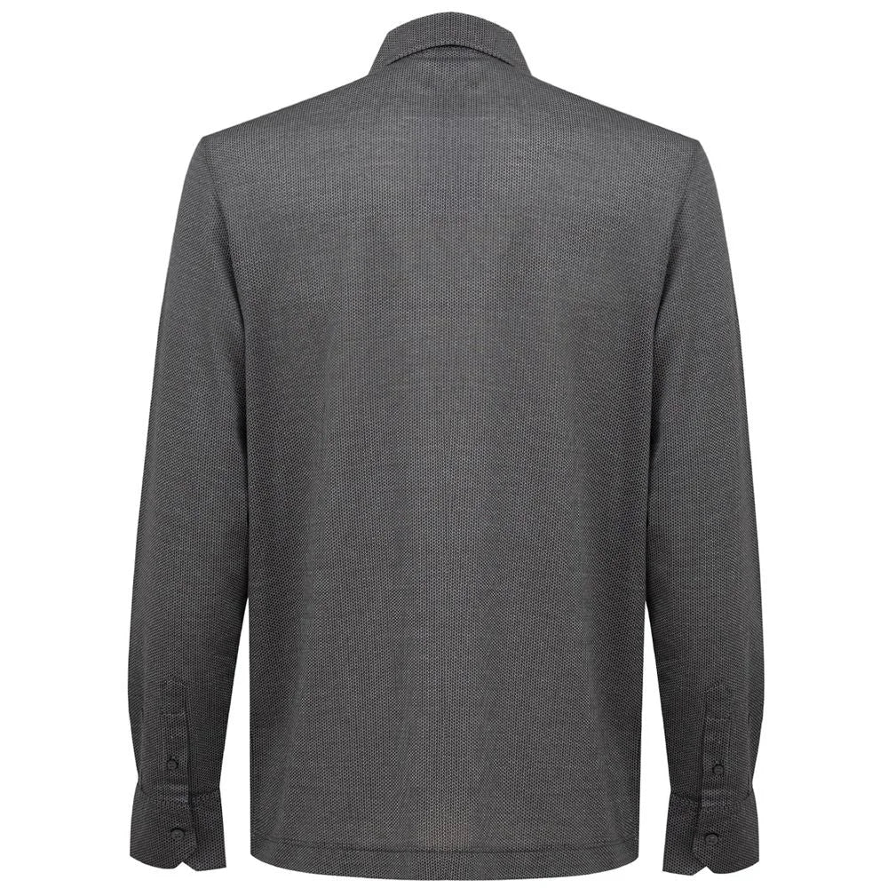 Canali Gray Cotton Shirt - IT50 | L