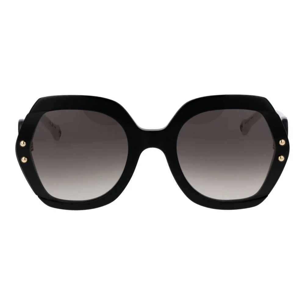 Carolina Herrera Black Acetate Sunglasses