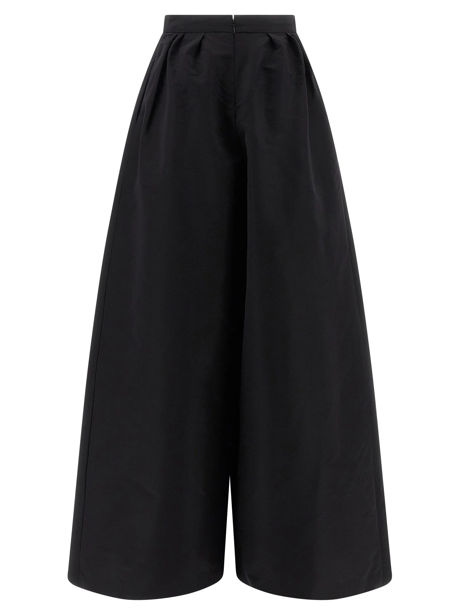 Carolina Herrera Black Silk Casual Pants - 10