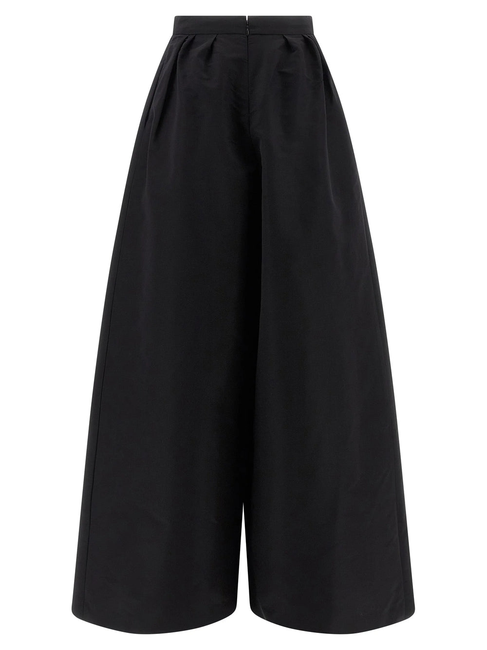 Carolina Herrera Black Silk Casual Pants - 10