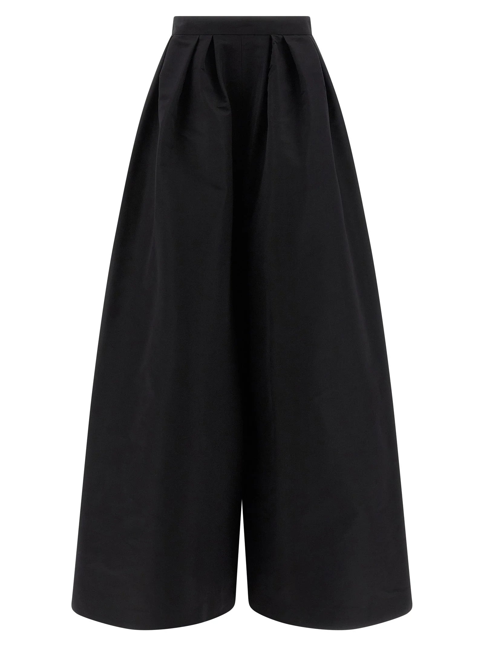 Carolina Herrera Black Silk Casual Pants - 10