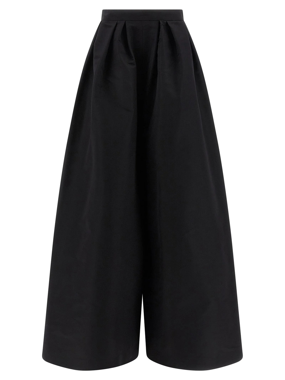 Carolina Herrera Black Silk Casual Pants - 10