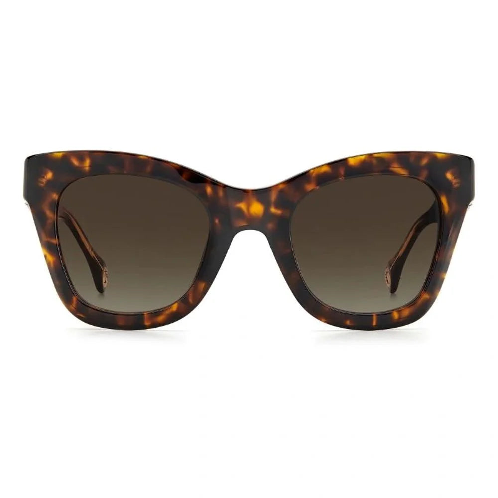 Carolina Herrera Brown Acetate Sunglasses - Sunglasses