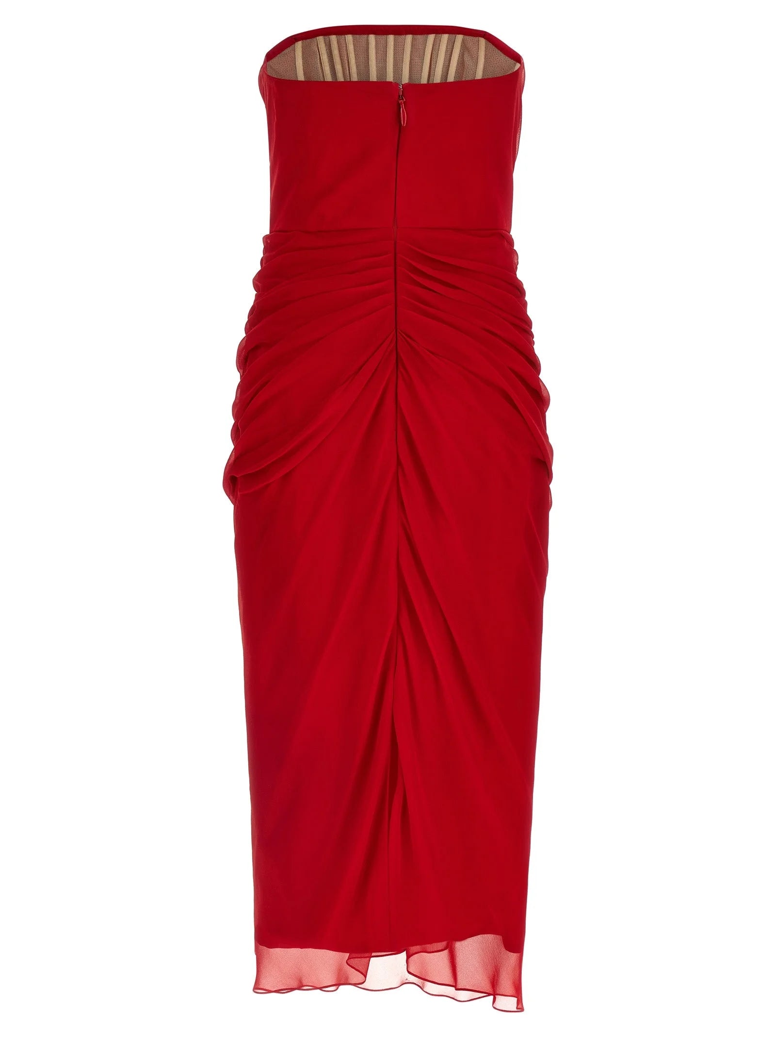 Carolina Herrera Multicolor Silk Midi Dress - 4