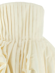 Carolina Herrera White Silk Short Dress - 4
