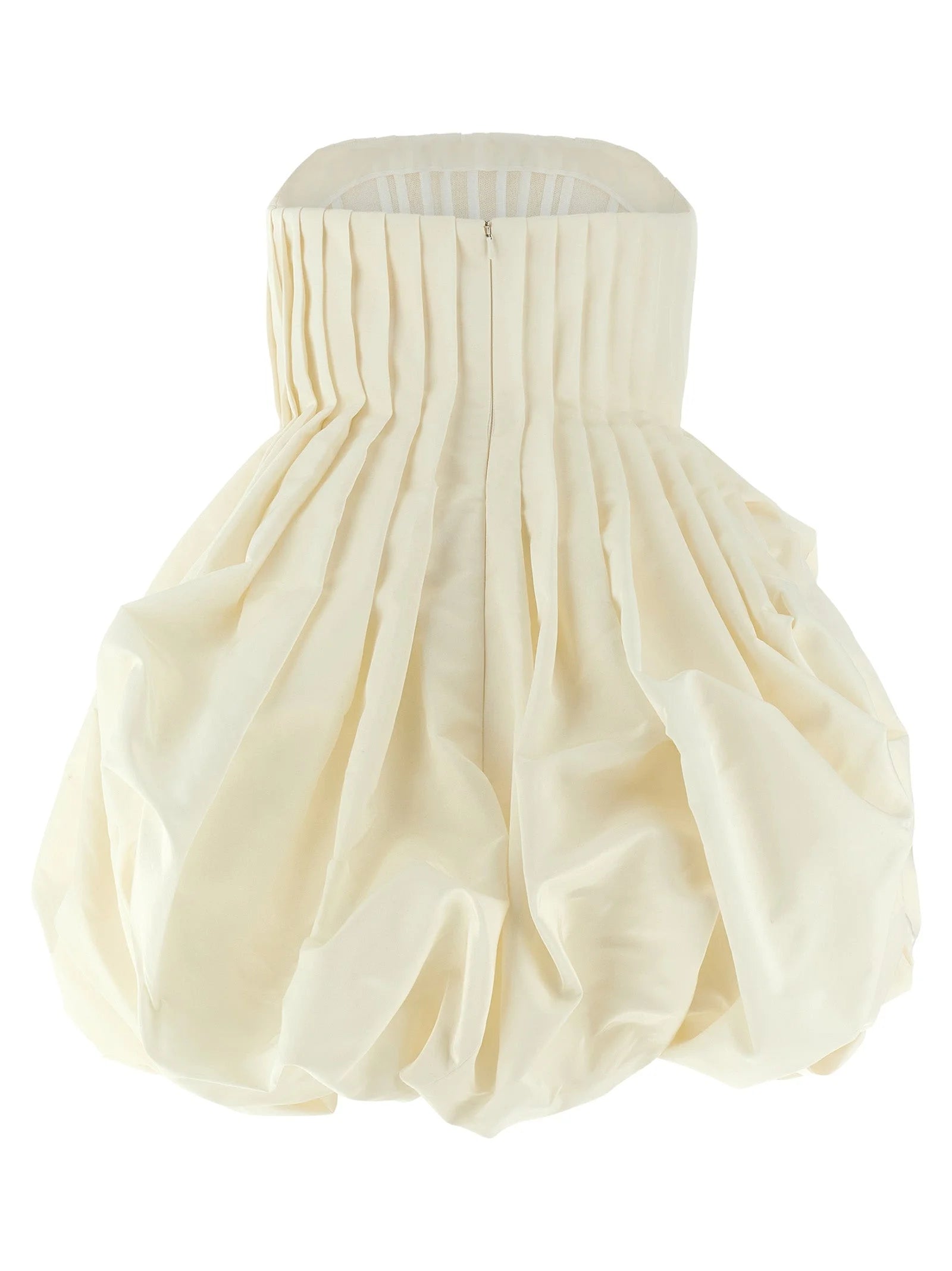 Carolina Herrera White Silk Short Dress - 4