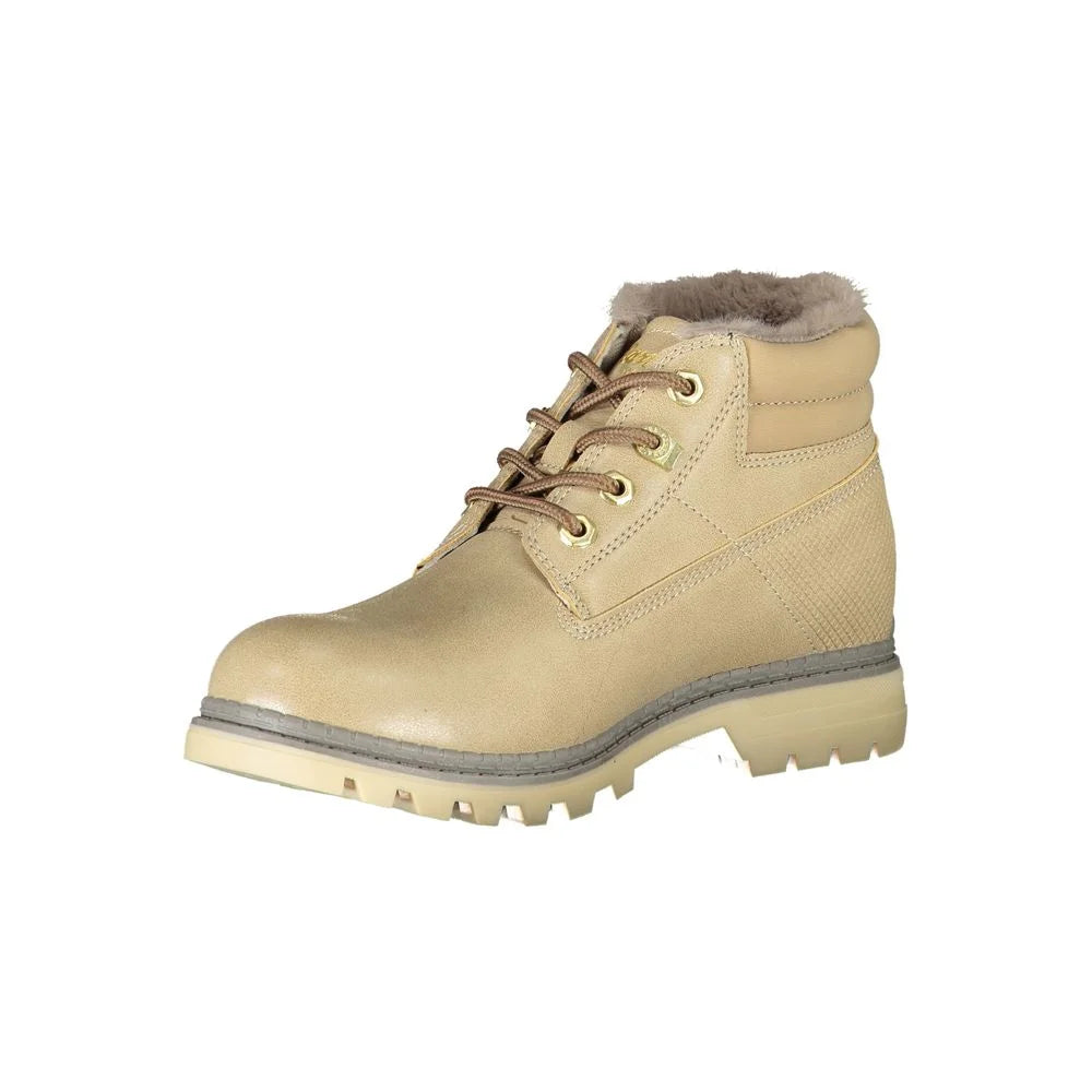 Carrera Beige Polyester Women Boot - Boots