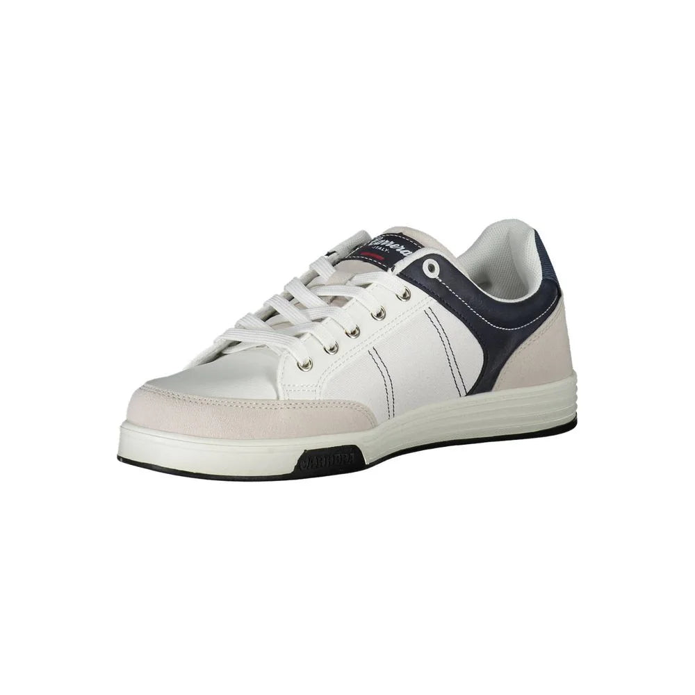 Carrera White Polyester Sneaker - Sneakers