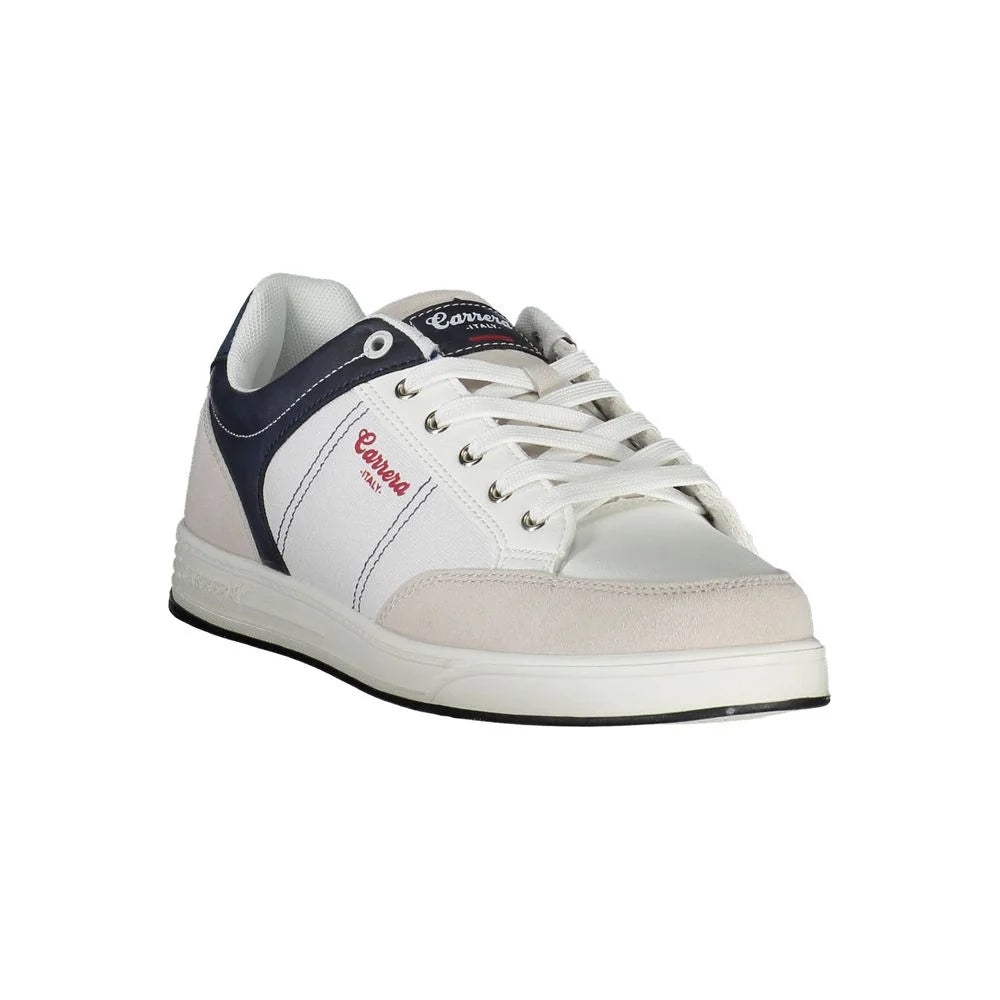 Carrera White Polyester Sneaker - Sneakers