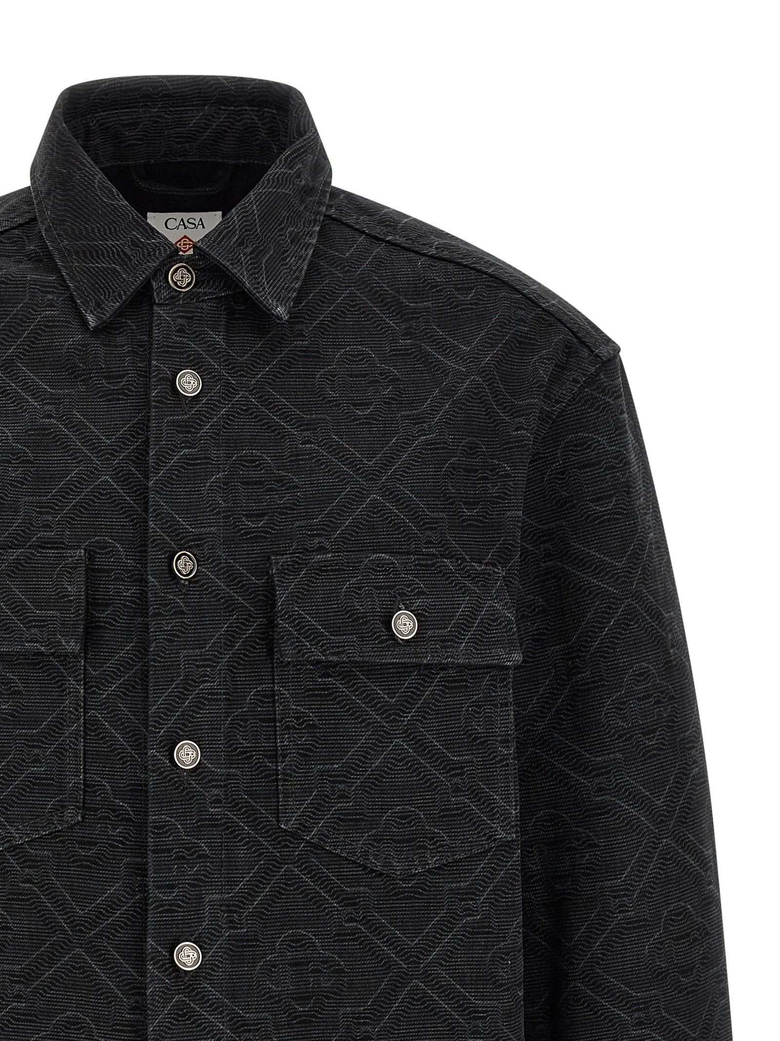Casablanca Black Cotton Blouse - XL