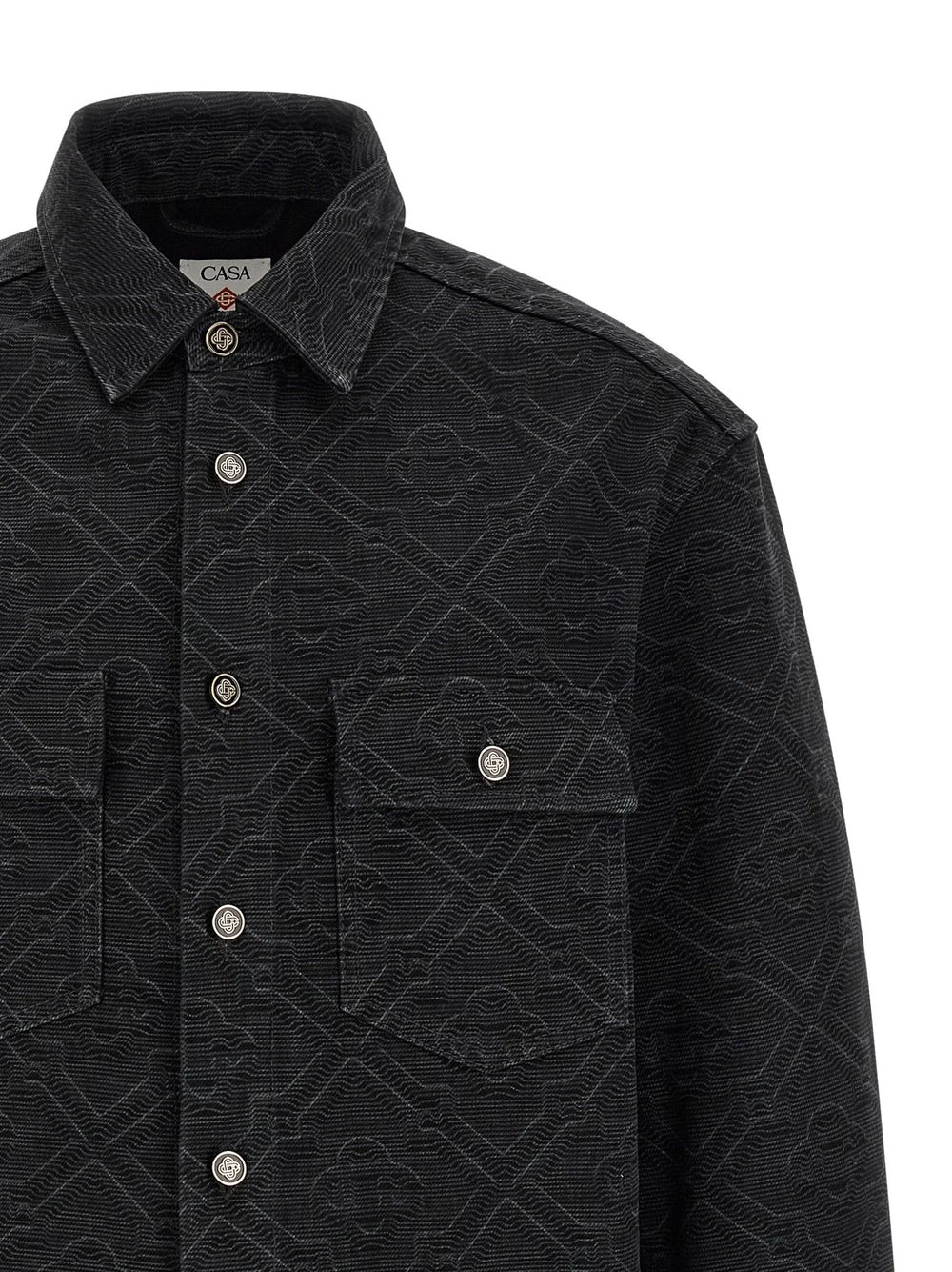 Casablanca Black Cotton Blouse - XL