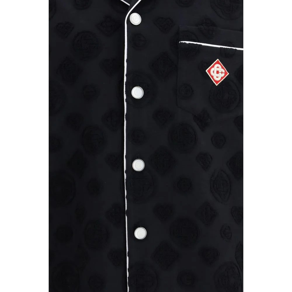 Casablanca Black Cotton Shortsleeve Shirt