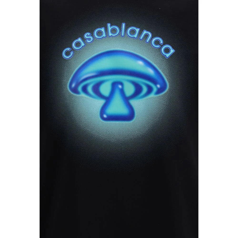 Casablanca Black Cotton T-Shirt
