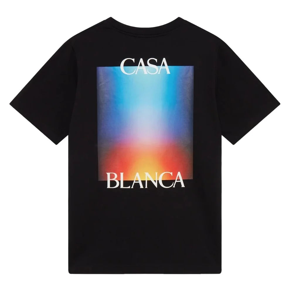 Casablanca Black Cotton T-Shirt