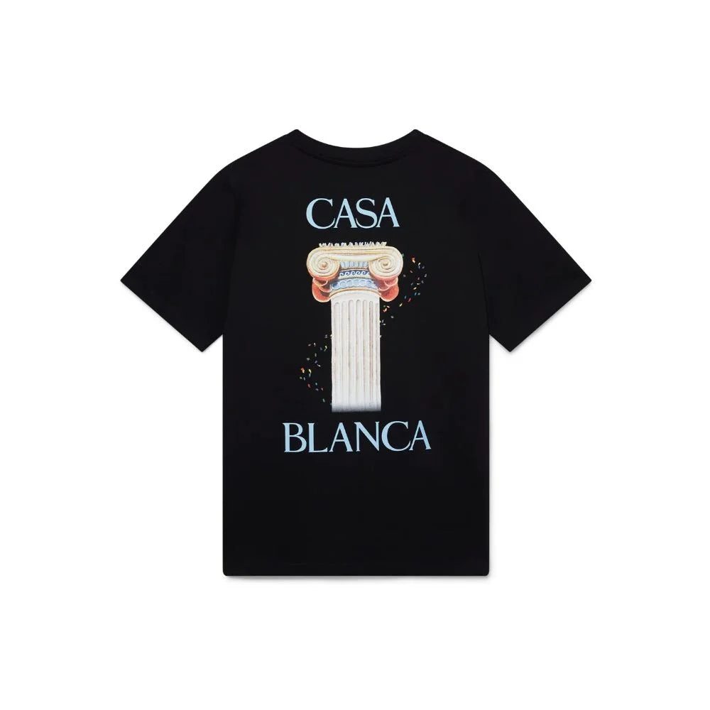 Casablanca Black Cotton T-Shirt - L