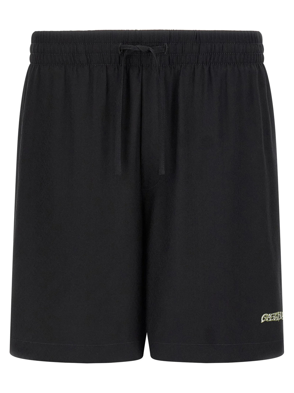 Casablanca Black Silk Bermuda Shorts