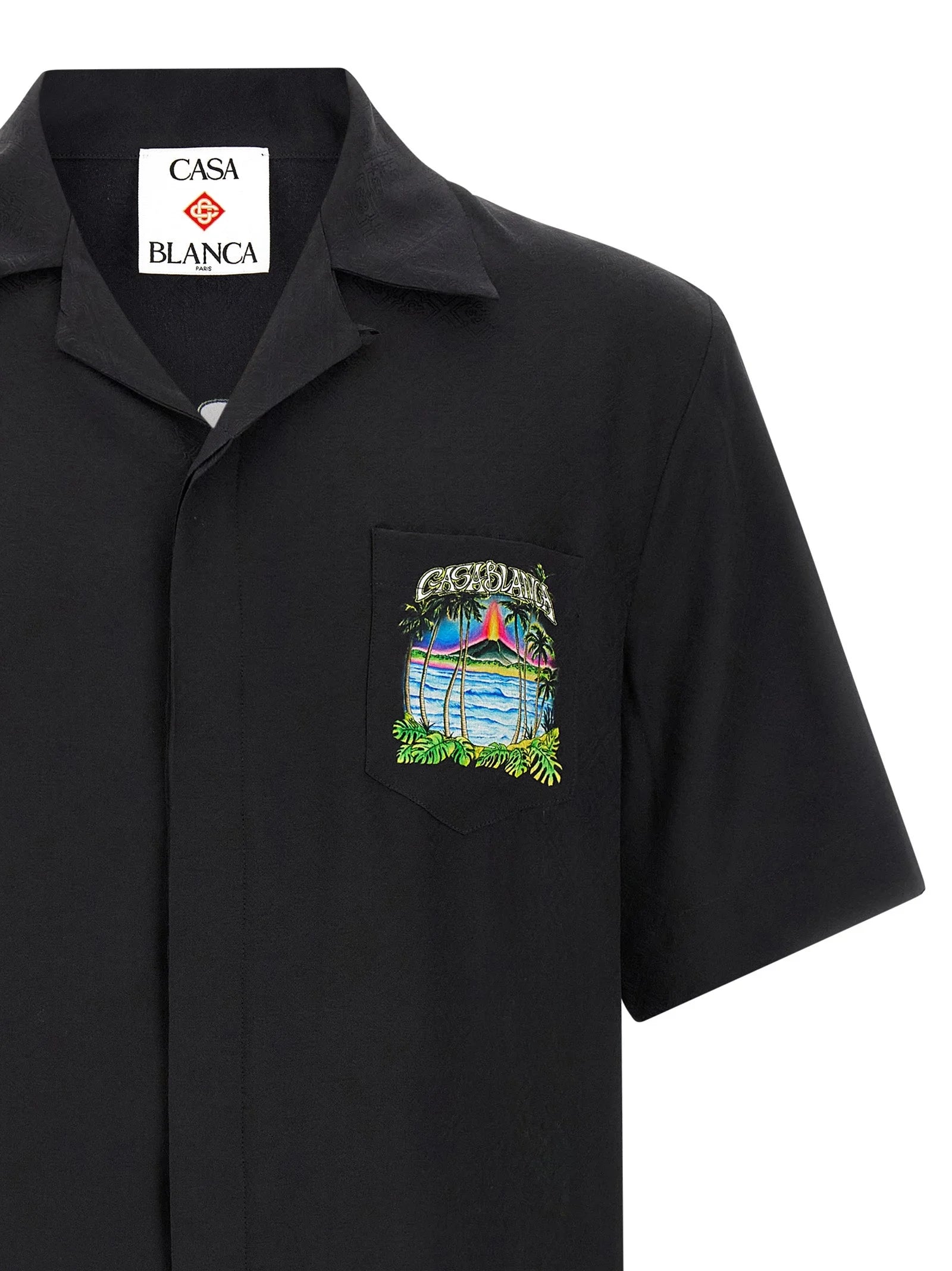 Casablanca Black Silk Blouse