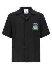 Casablanca Black Silk Blouse