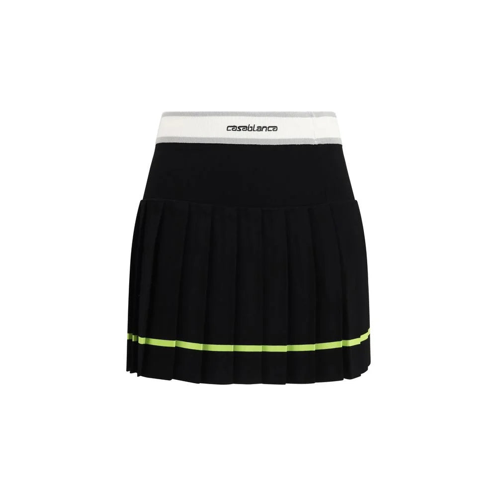 Casablanca Black Viscose Mini Skirt
