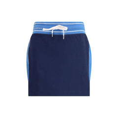 Casablanca Blue Cotton Mini Skirt