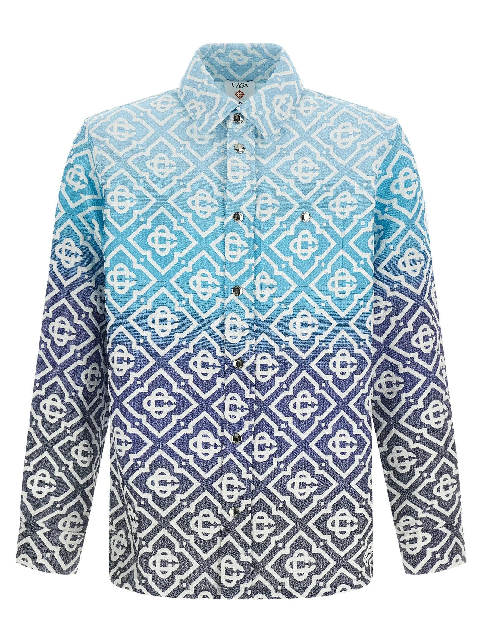 Casablanca Blue Cotton Shell Jacket