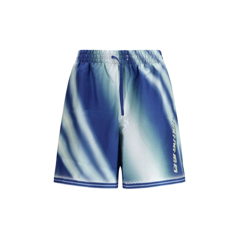 Casablanca Blue Silk Bermuda Shorts - S