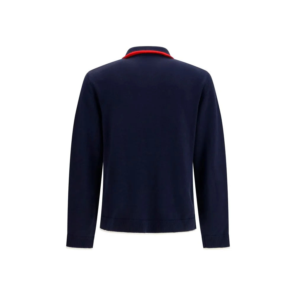 Casablanca Blue Wool Oves Aries Full-Length Jacket - M