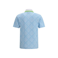 Casablanca Light Blue Cotton Polo Shirt