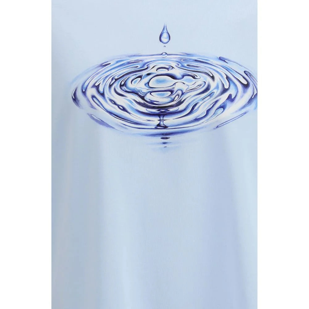 Casablanca Light Blue Cotton T-Shirt