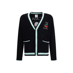 Casablanca Merino Wool embroidered Cardigan