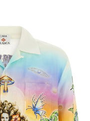 Casablanca Multicolor Linen Blouse