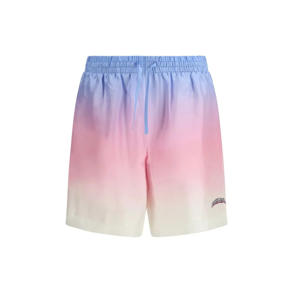 Casablanca Multicolor Silk Bermuda Shorts - M