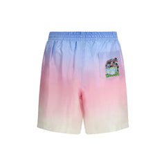 Casablanca Multicolor Silk Bermuda Shorts - M