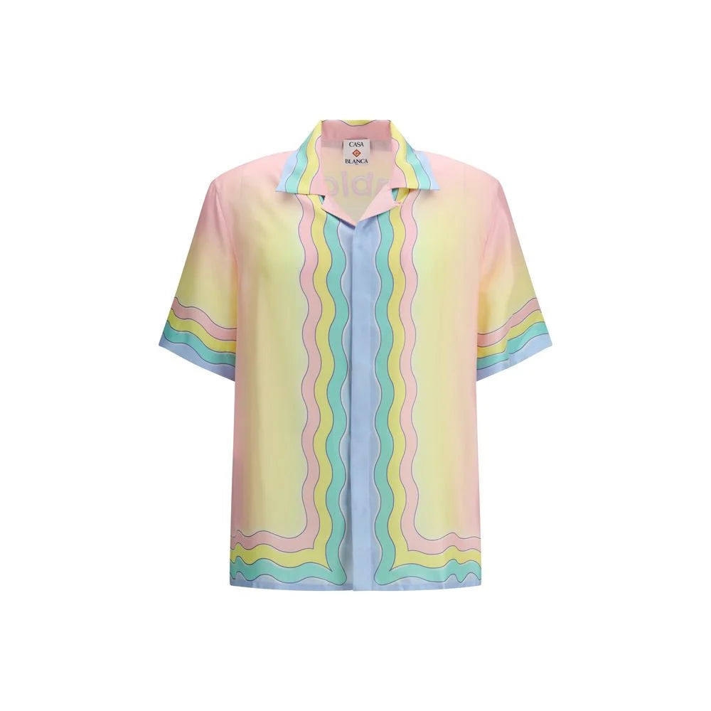 Casablanca Multicolor Silk Pattern Shirt - S