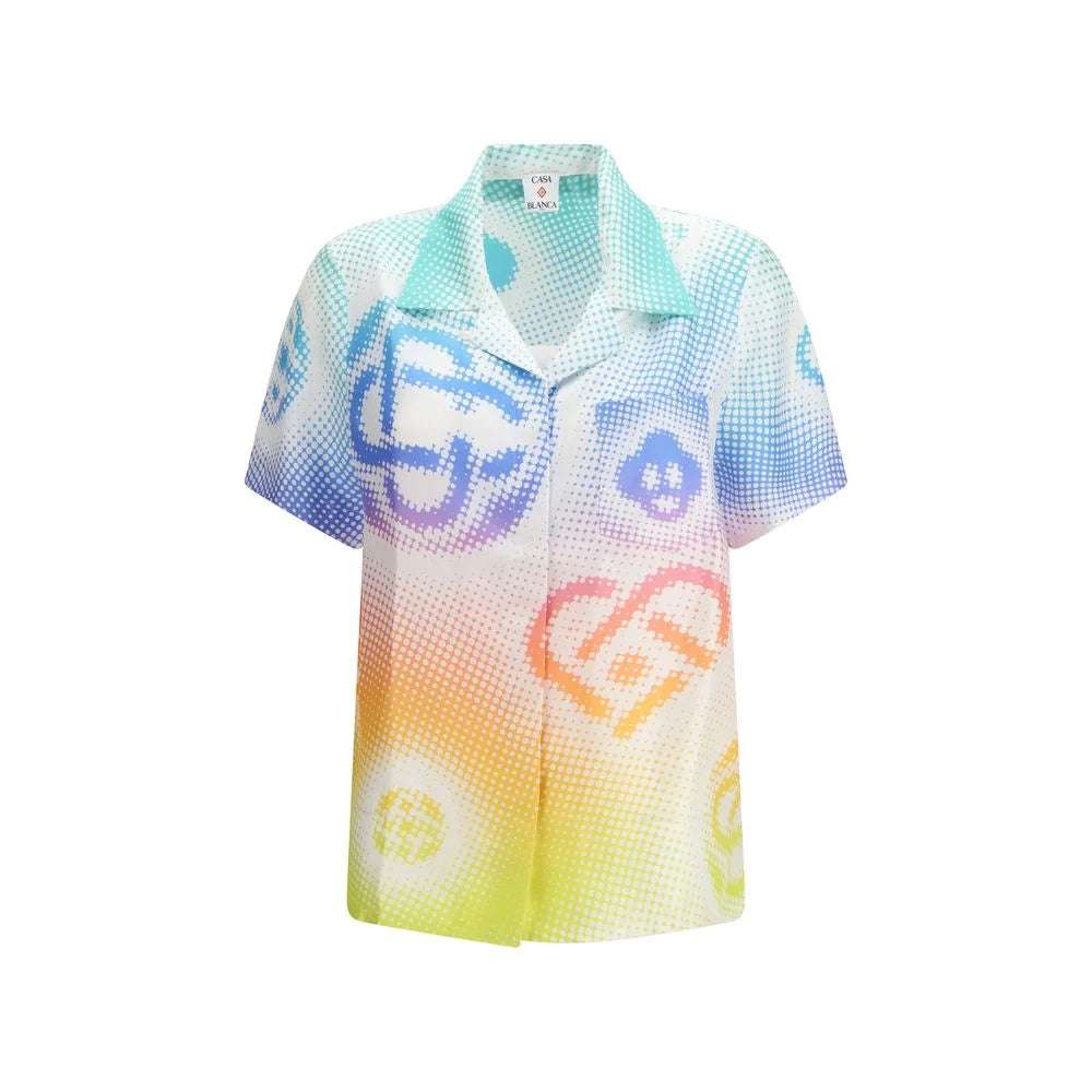 Casablanca Multicolor Silk Shortsleeve Shirt