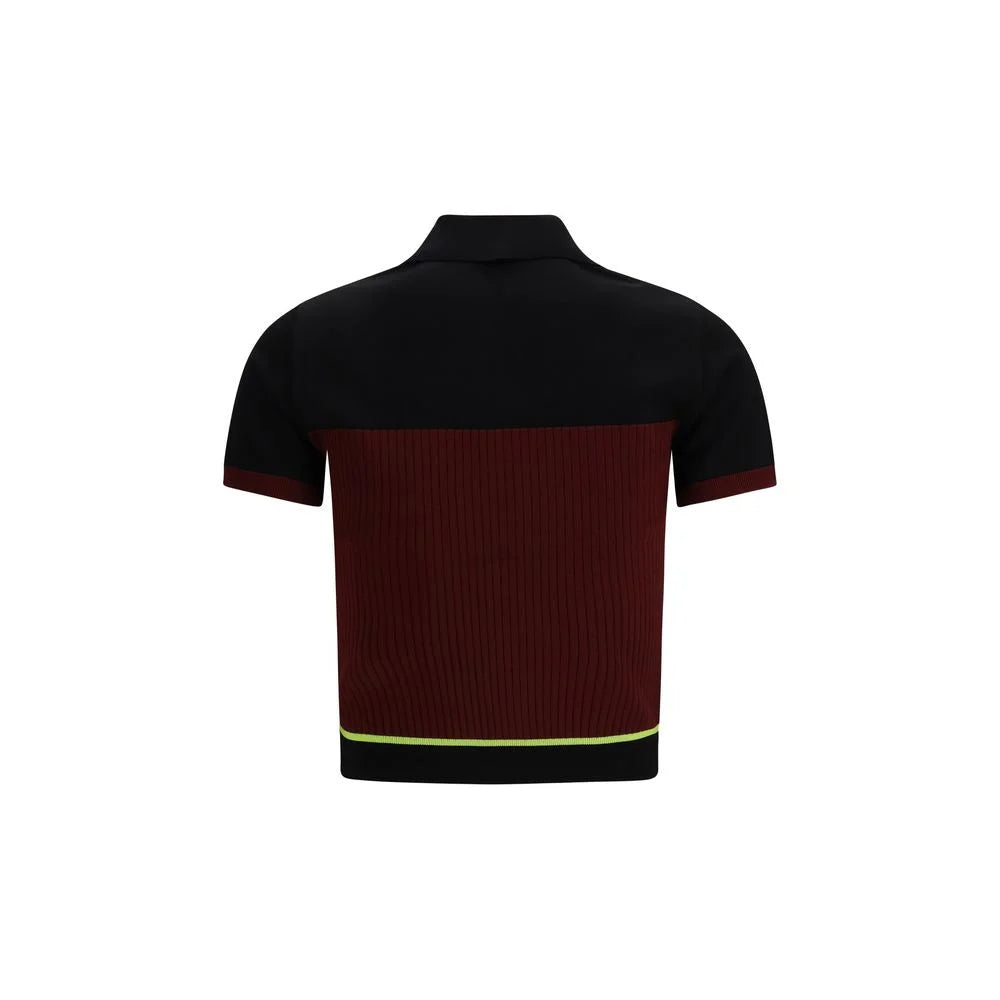 Casablanca Multicolor Viscose Polo Shirt