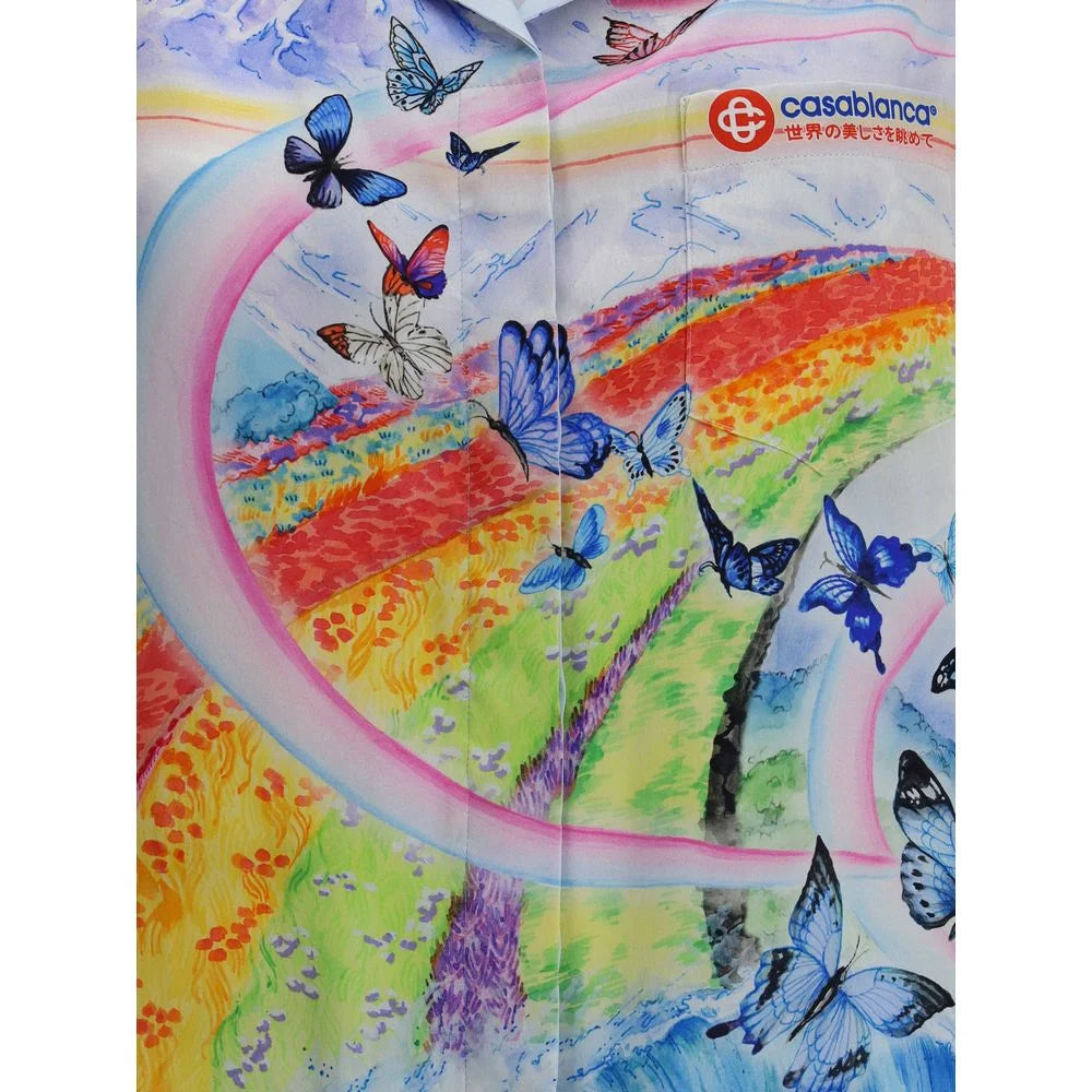 Casablanca Teacher Butterfly Landscape short sleeves Shirt - Shirts