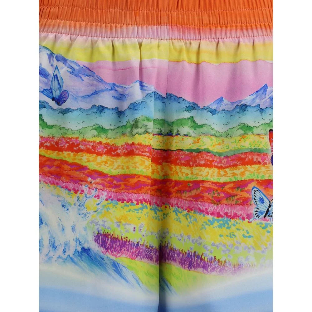 Casablanca Teacher Butterfly Landscape Shorts - Shorts
