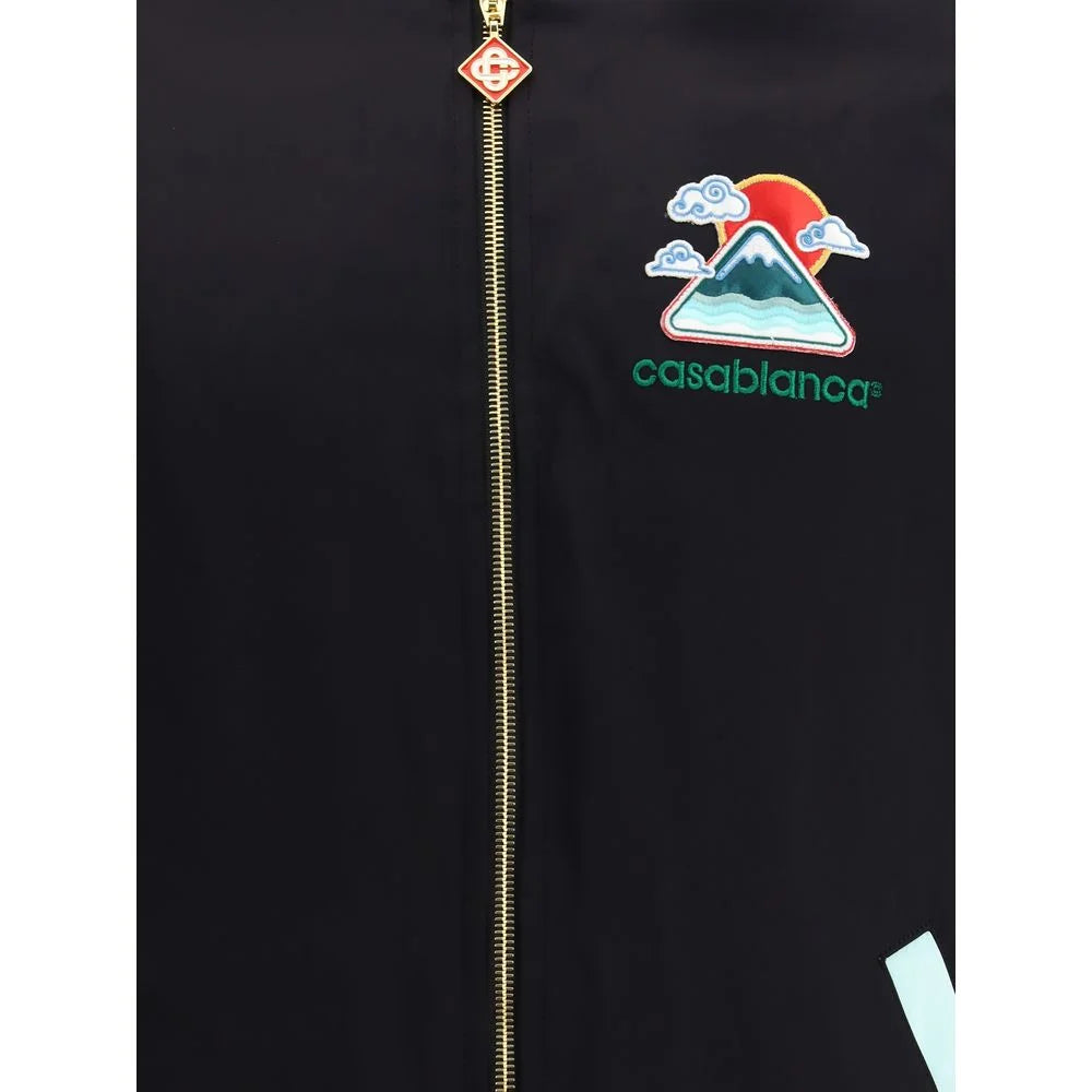 Casablanca Two-tone satin bomber Jacket - Bomber Jackets