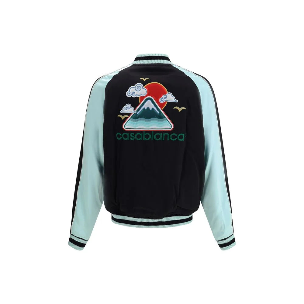Casablanca Two-tone satin bomber Jacket - XL