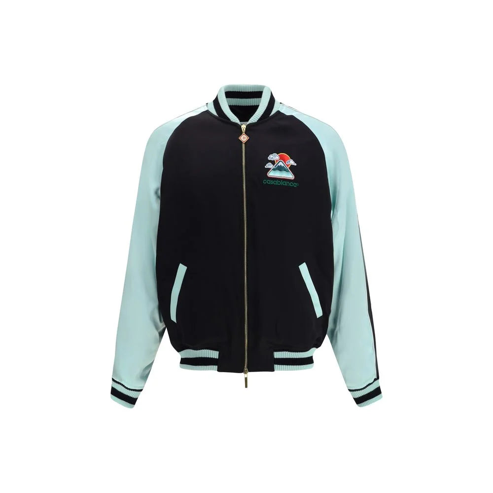 Casablanca Two-tone satin bomber Jacket - XL
