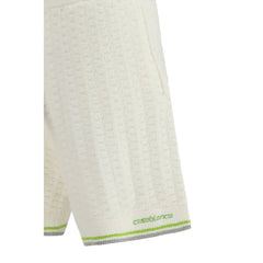 Casablanca White Cotton Bermuda Shorts