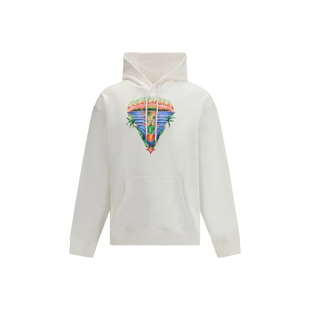 Casablanca White Cotton Sweatshirt