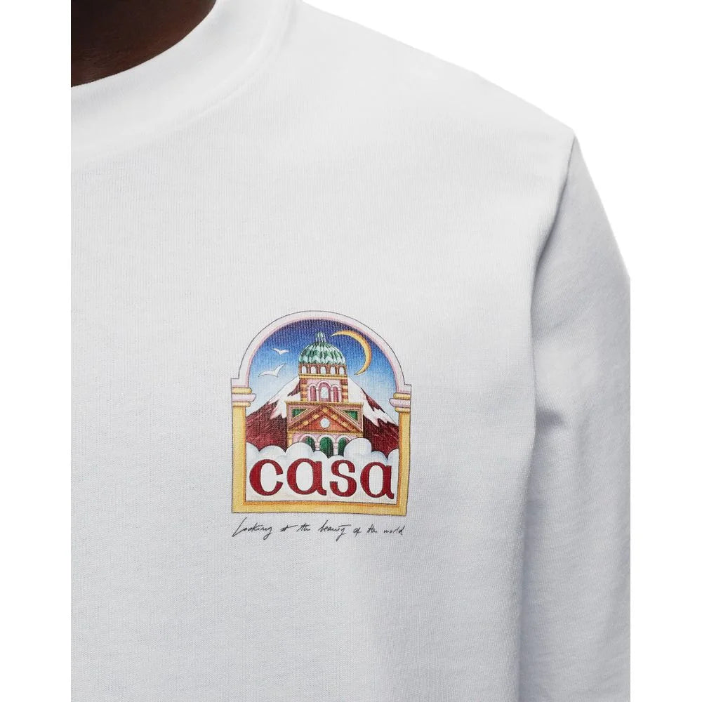 Casablanca White Cotton T-Shirt